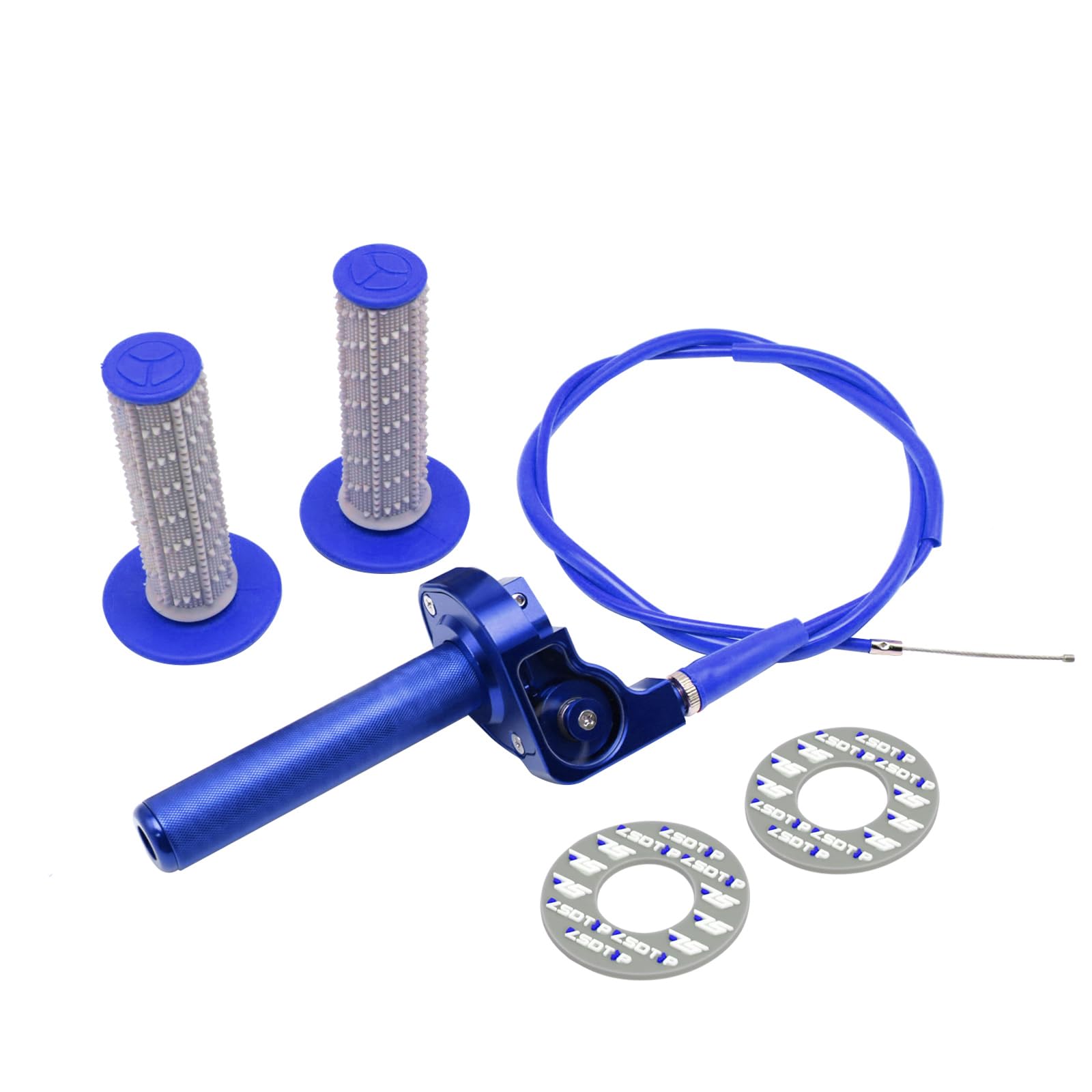Agarre del acelerador para motocicleta, 22 mm, aluminio CNC, giro rápido con cable del acelerador y agarre del manillar para CRF50 KLX SSR TTR 110 125 150 200 250cc Dirt Pit Bike ATV Mini Bike