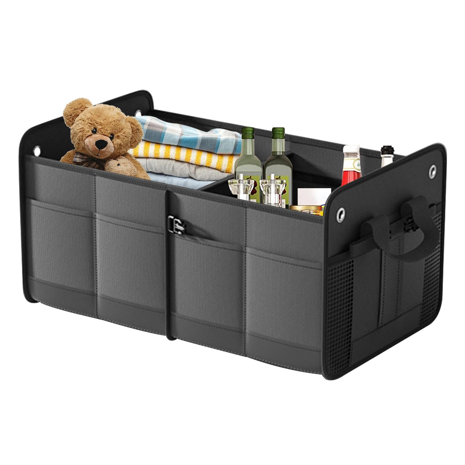 Contenitore pieghevole per bagagliaio, organizer pieghevole, 60 l