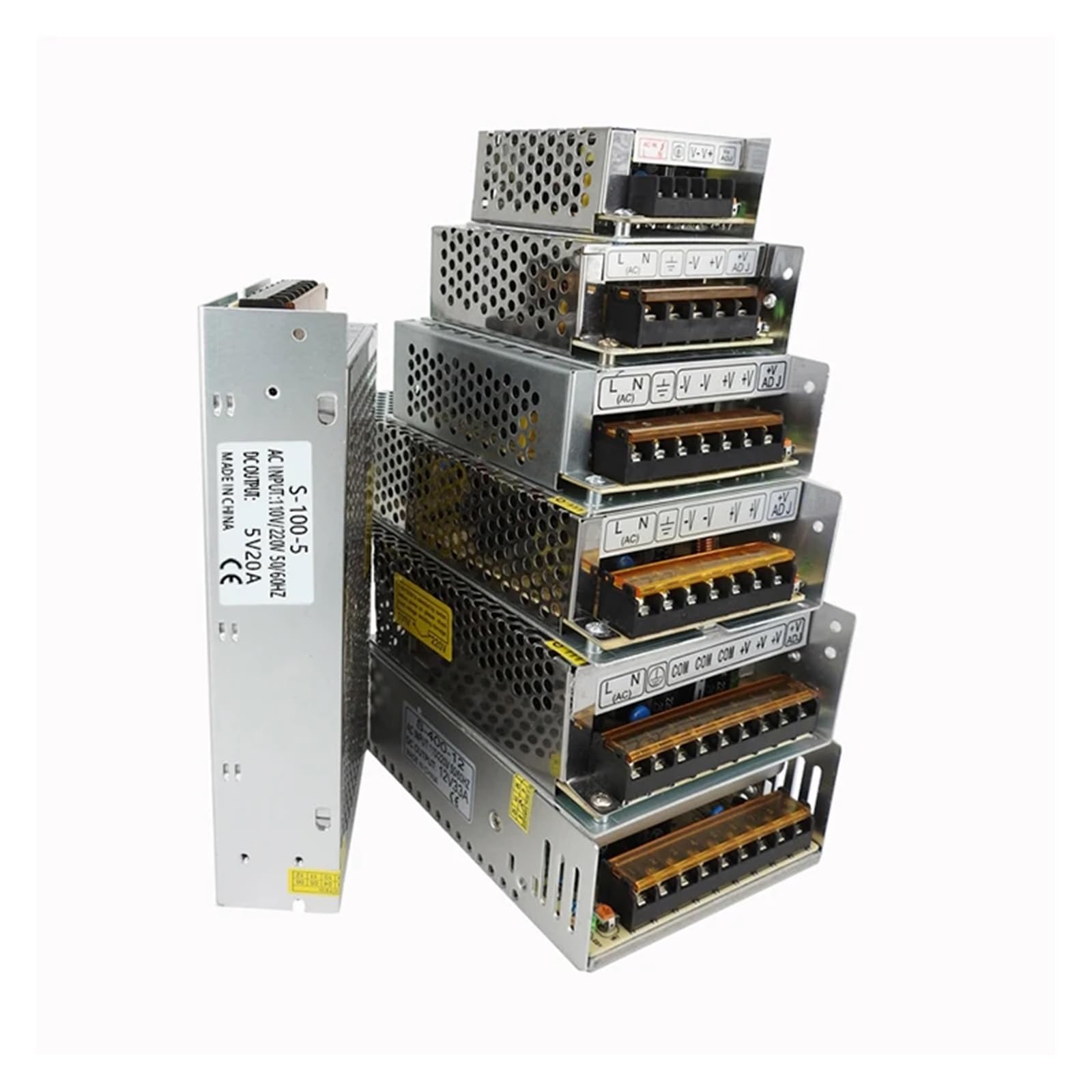 Uniwersalny Regulowany Zasilacz Impulsowy DC 5 V- 60 V 300 W 350 W 360 W 600 W Transformator Źródłowy AC Do DC Wszechstronny i wydajny(DC12V 30A 360W)