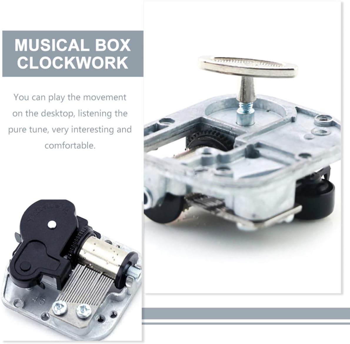 PRETYZOOM Box Music Box Movement Sports Accessories Clockwork Music Castle in The Sky Clockwork Movement Clockwork Mechanism Replacement image 3