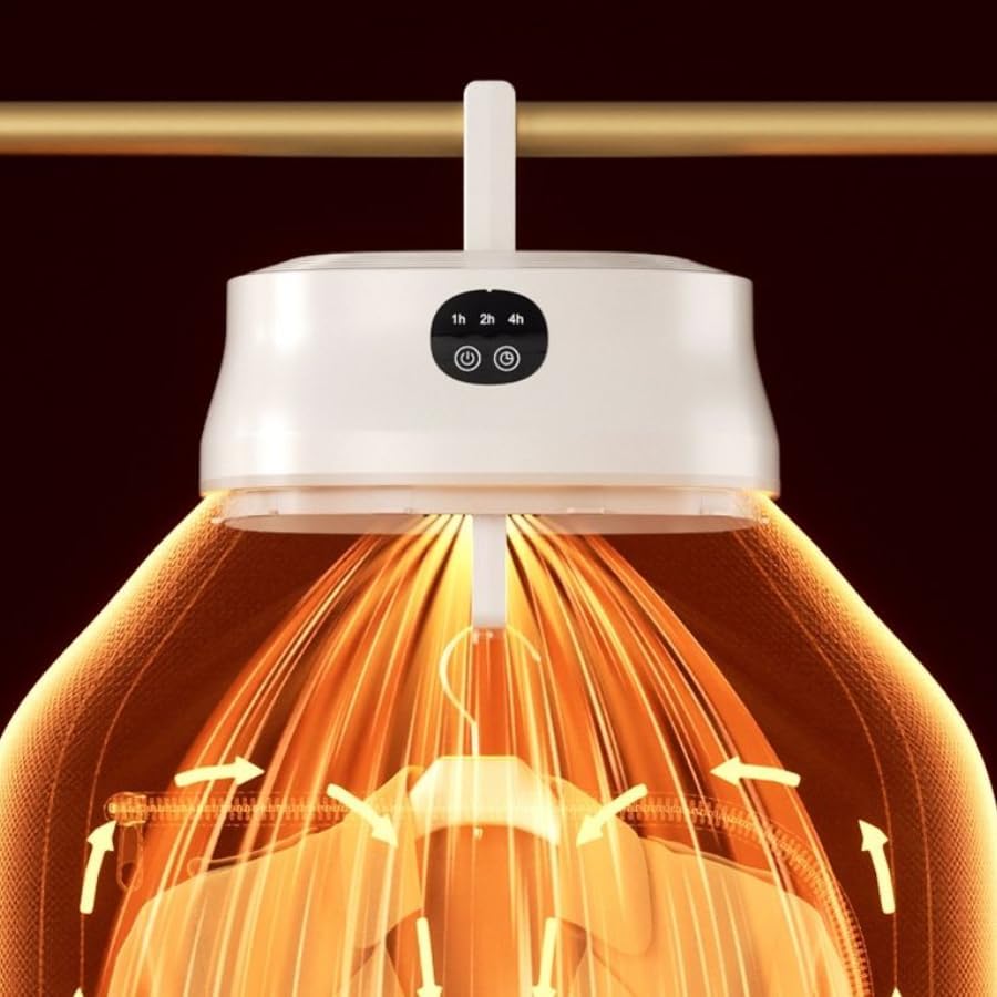 Image of Electric Fast-Drying Machine with Adjustable Timer & Hassle-Free Setup Low Noise, Energy Saving, For Apartment, RV, Travel, Small Spaces Heat Warmer For Baby & Light Clothes A3