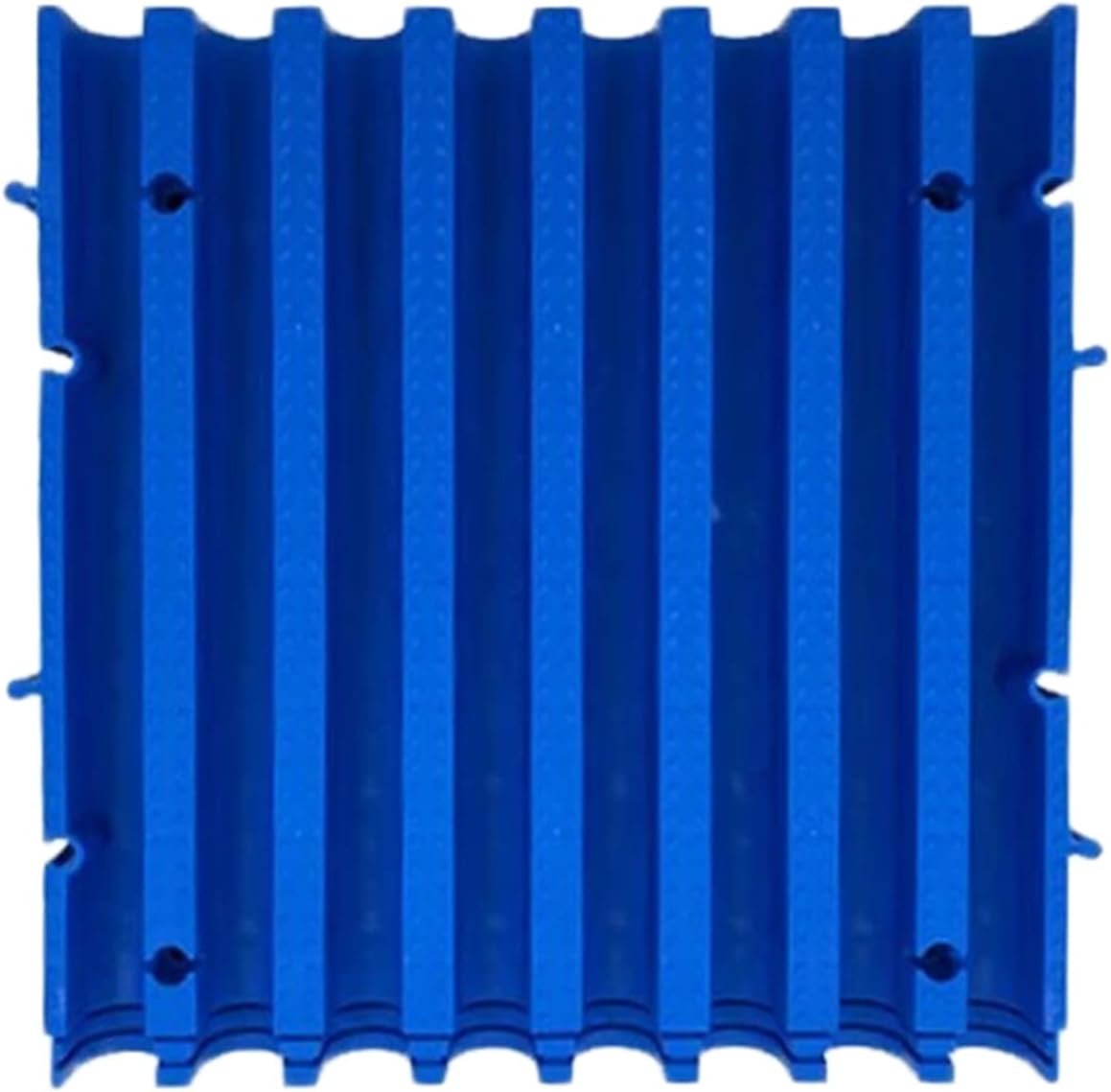 Modular Interlocking Floor Tiles 40x40cm, Easy-Clean Drainage Mats for Indoor/Outdoor Use, Perfect for Bathroom & Garage, Black, Set of 4 Pieces