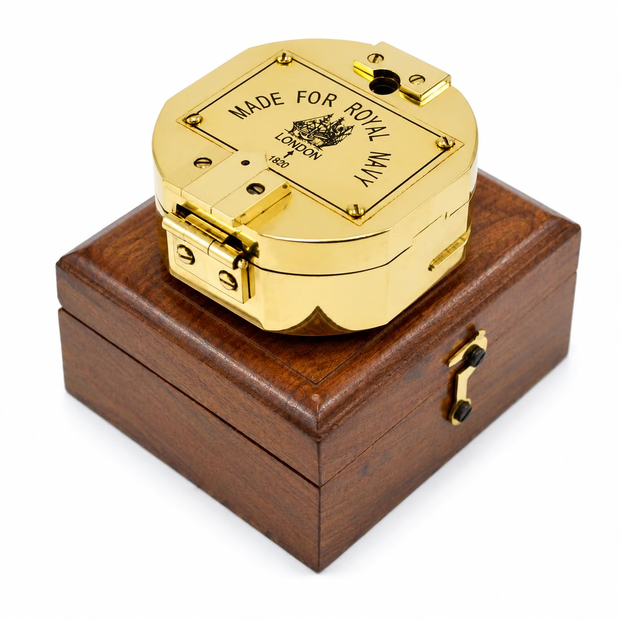 marine bussola in ottone bussola tascabile da campeggio – Antique replica Shining in ottone