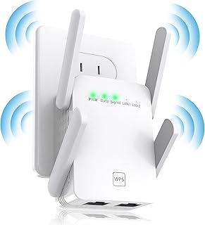 WiFi Extender, WiFi Extenders Signal Booster for Home, 2023 Newest WiFi Booster and Signal Amplifier up to 8470Sq.ft, Internet Booster, Repeater with Ethernet Port & Access Point, 1-Tap Setup, 2.4GHz