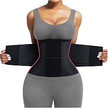 FeelinGirl Waist Trainer Belt Waist Cincher Trimmer Ab Belt Tummy Control Body Shaper with Triple Wrap Women and Men