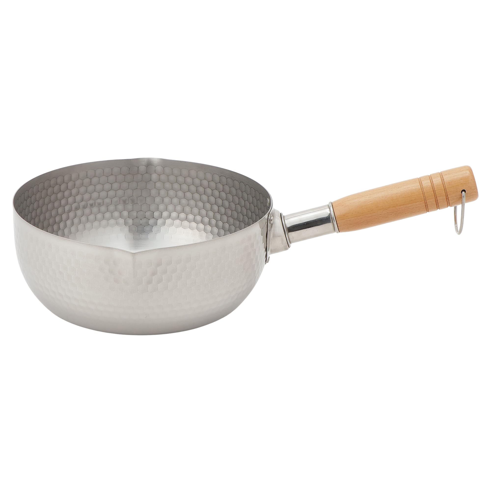 Maruyama Giken Kourikka KOURIKKA Stainless Steel Yukihira Pan 8.7 inches (22 cm), 0.79 gal (3.0 L) with Hook, Spout, Scale Included, KRY-734 IH Compatible, Gas Stove Compatible, Made in Japan
