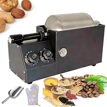 Fully Automatic Hot Air Coffee Bean Roaster, 1500W Commercial & Home Electric Grain Roasting Machine with Timer & Temperature Control