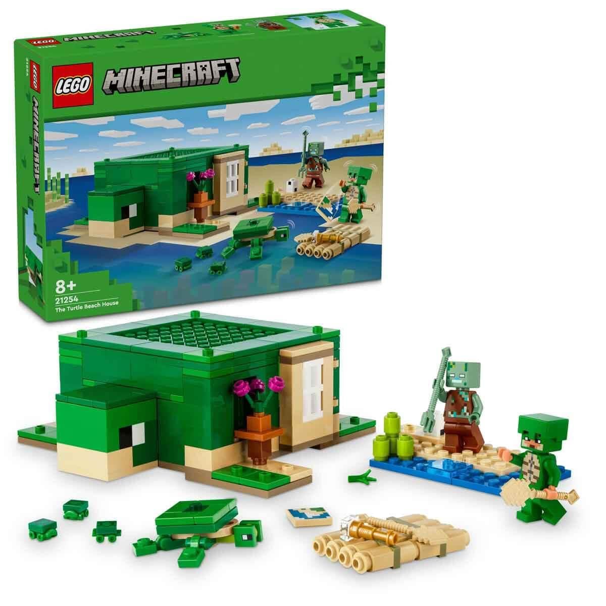 LEGO Minecraft The Turtle Beach House Animal-Care Toy 21254