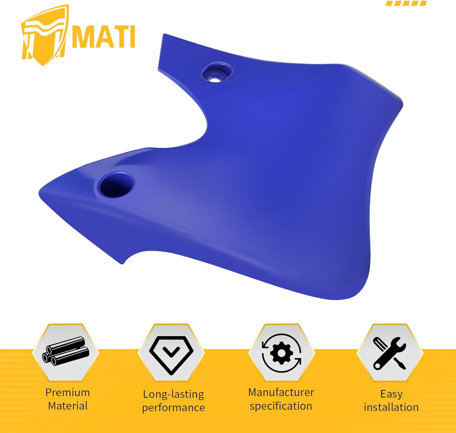 M MATI Left Tank Shroud Air Scoop For Yamaha Motorcycle TTR90 2000-2003 TTR90E 2003-2007 5HN-2137W-00-00