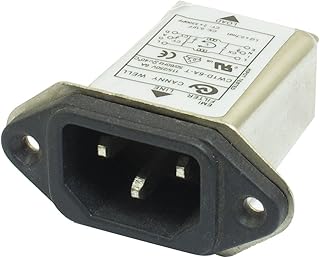 Aexit CW1D-6A-T IEC Signal Filters 320 C14 EMI Filter AC115V/250V Electromagnetic Interference Filters 6A 50/60Hz