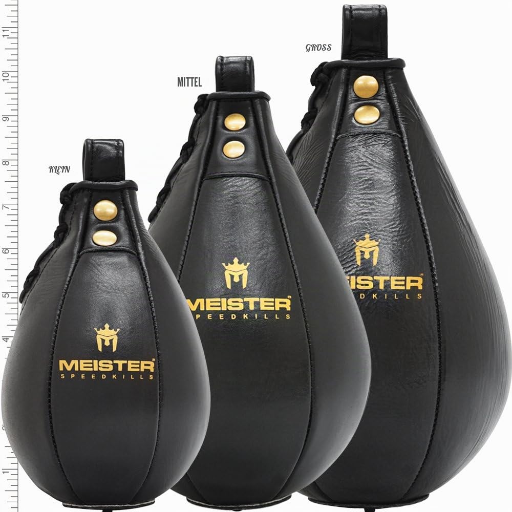Meister SpeedKills Leder-Speedbag mit leichtem Latex-Innenblase