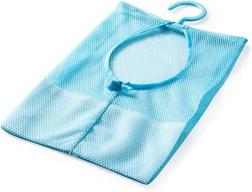 DOITOOL Bolsa de malla para ropa sucia, 2 unidades, cestas de malla para lavandería, clips de malla para ropa, bolsa de malla con colgador, pinza