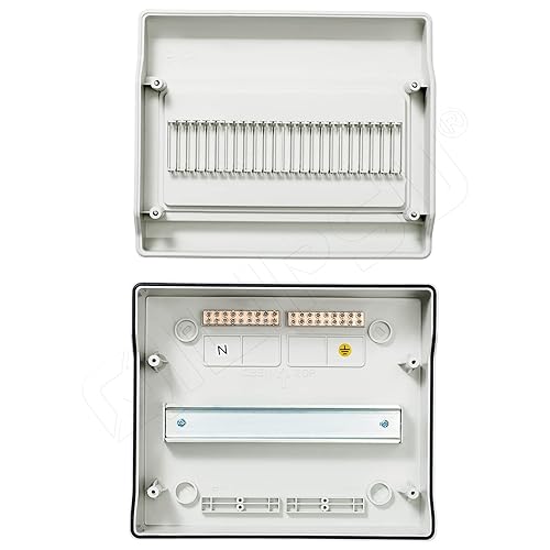 Miniatura 10 de QILIPSU Caja de disyuntor UL94-V0 de 9 vías IP65 Impermeable PCABS Aleación Plástico MCB Panel Recinto de distribución de energía solar con carril