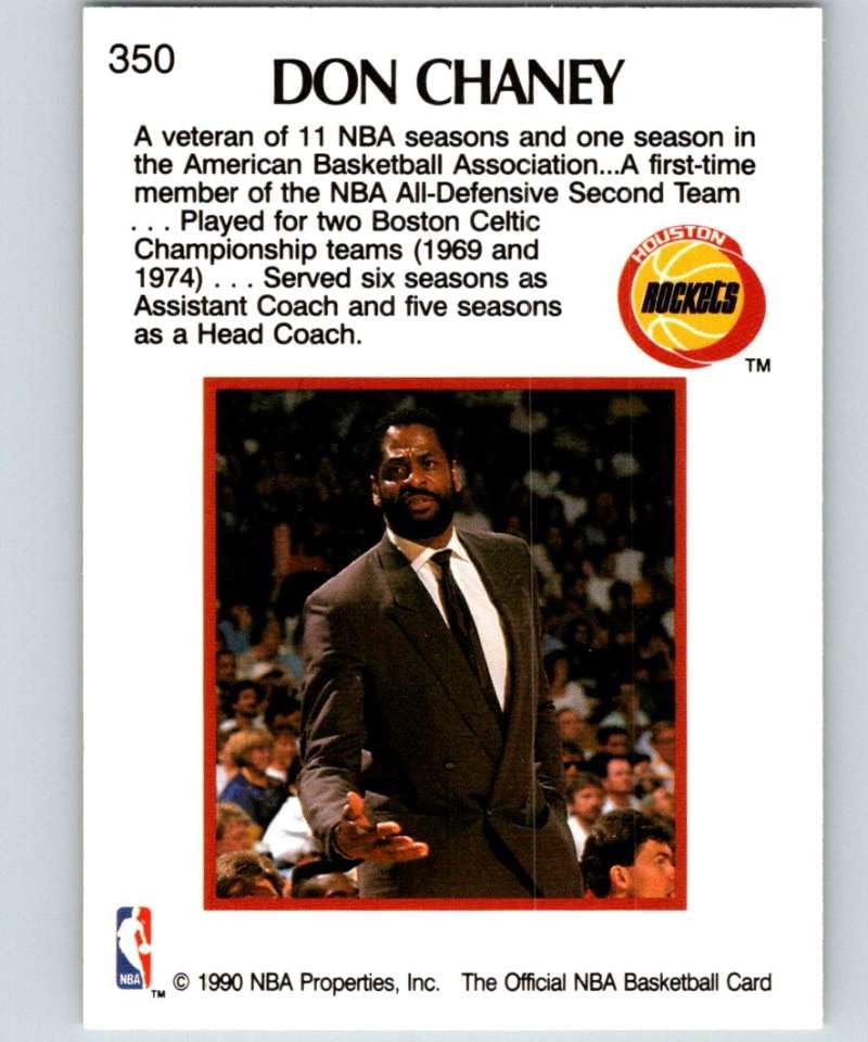 Amazon.com: 1990-91 NBA Hoops #350 Don Chaney Houston Rockets CO