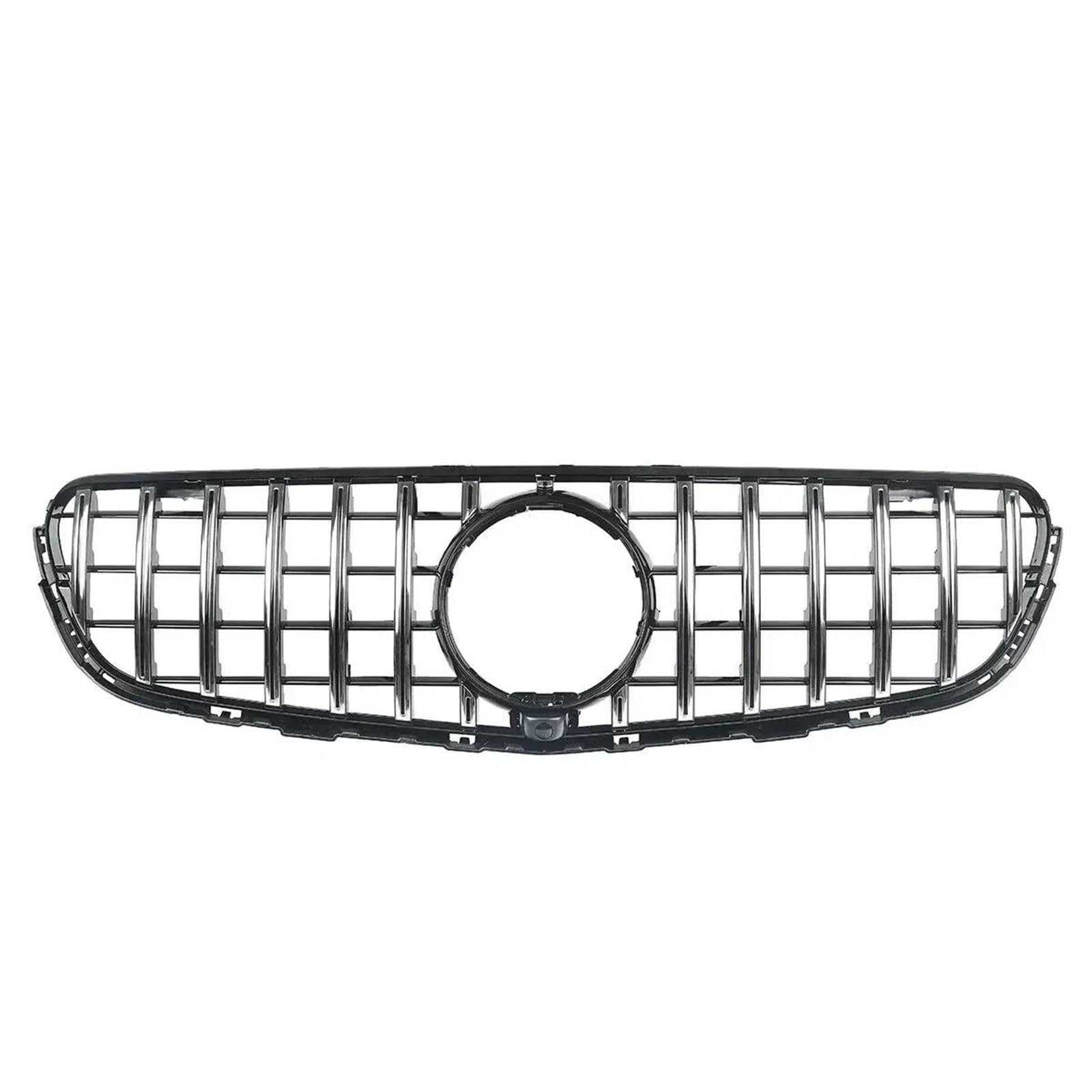 Grille calandre Mercedes GLC X253 C253 2016-2019 look sport chromé et noir avec trou caméra