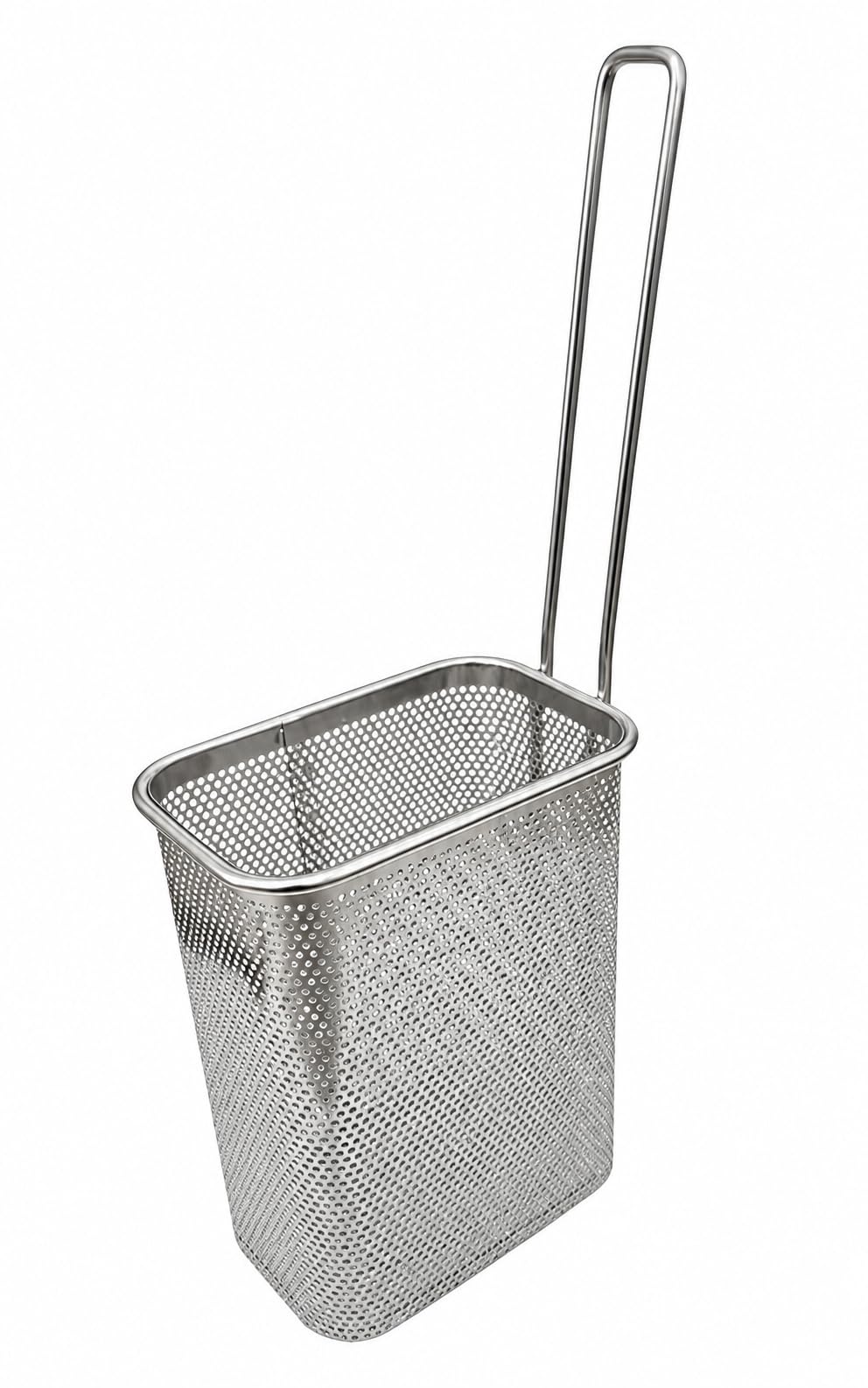 TBR0234 - Panier à pâtisserie professionnel monoportion 90 x 140 x 185 H mm en acier inoxydable AISI 304 fabriqué en Italie Panier à pâtes en acier inoxydable mono portion poignée en acier