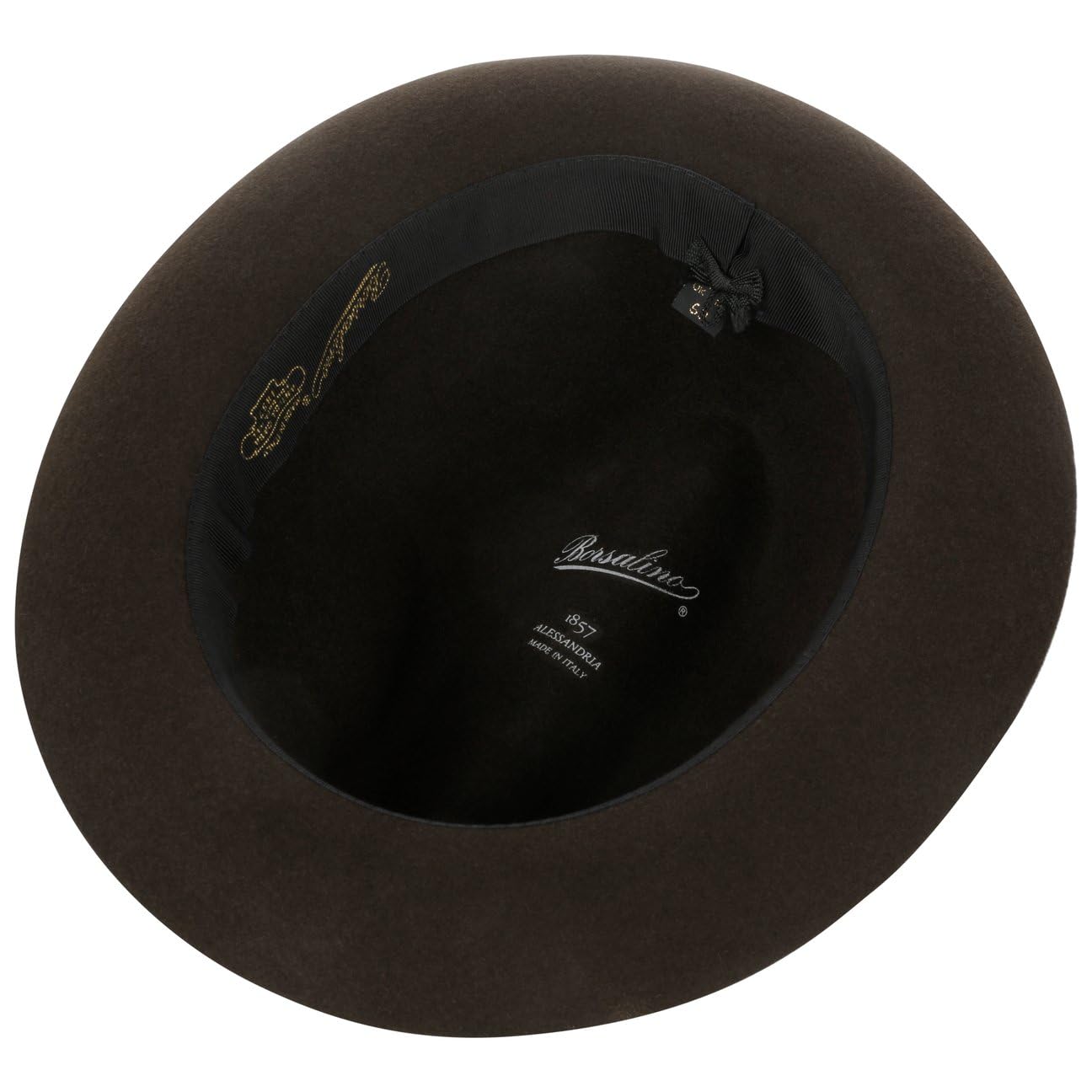 Borsalino Sombrero Fieltro Pelo Georgio Mujer/Hombre - Made in Italy Film Fedora de Hombre con Banda Grosgrain Otoño Primavera Invierno Verano Verano/Invierno