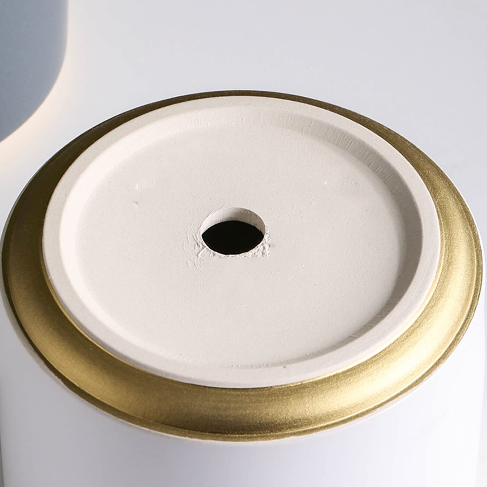 Vasi da Giardino 4.9/5.9/7 "Vaso per Piante - Cilindro Fioriere per Fiori in Ceramica Contenitori Moderni per Piante grasse con Foro di Scarico per Decorazioni per l'home Office