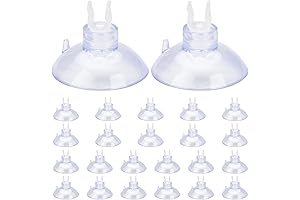 AccEncyc 24 Pcs Airline Suction Cups for Aquarium Fish Tank