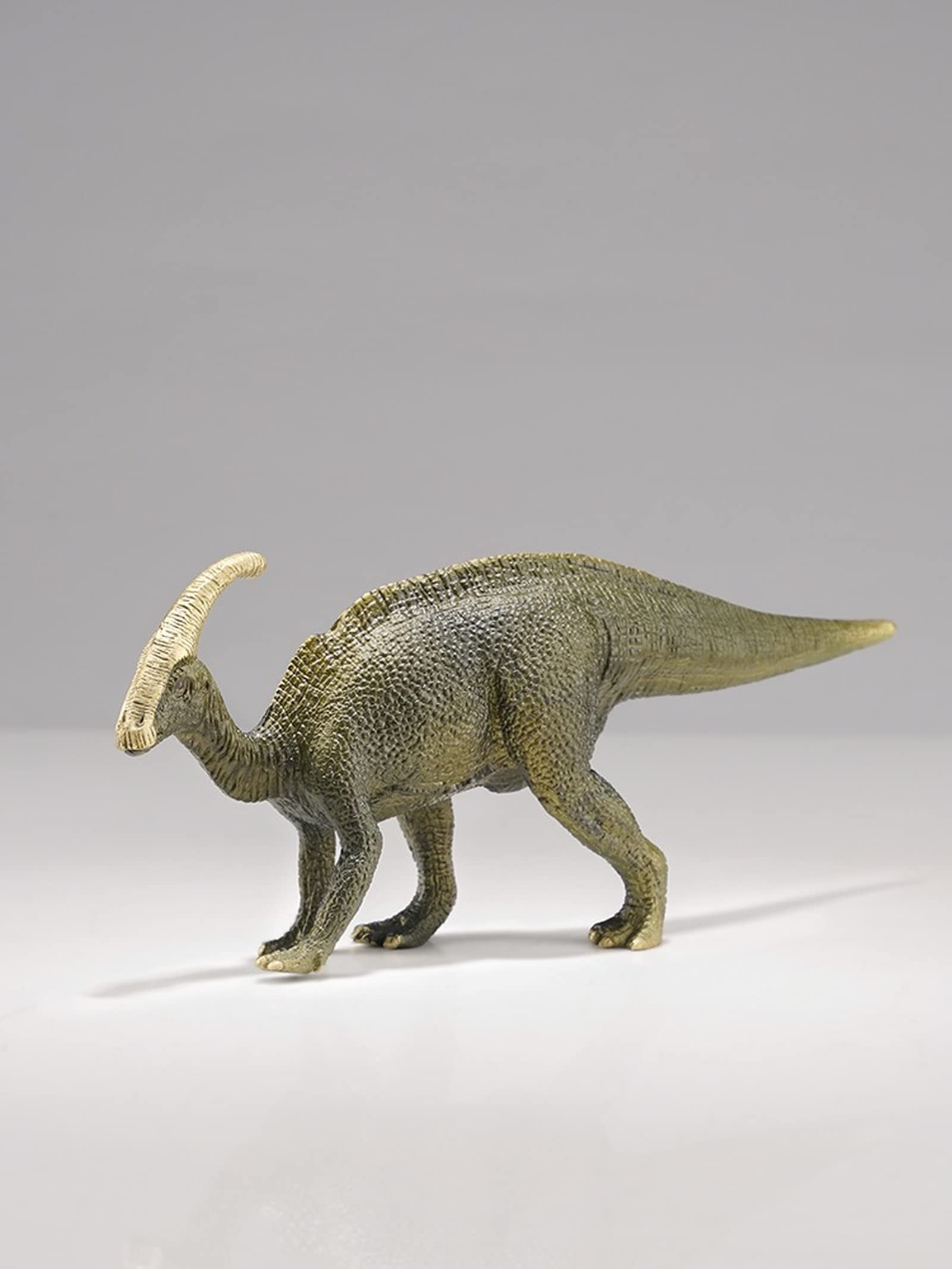 Mosiężna Figurka Stołowa Dinozaura, Jurajska Figurka Paraktenozaura, Dekoracyjna Ozdoba Do Gabinetu, Kolekcja Brązowych Rzeźb Bydła