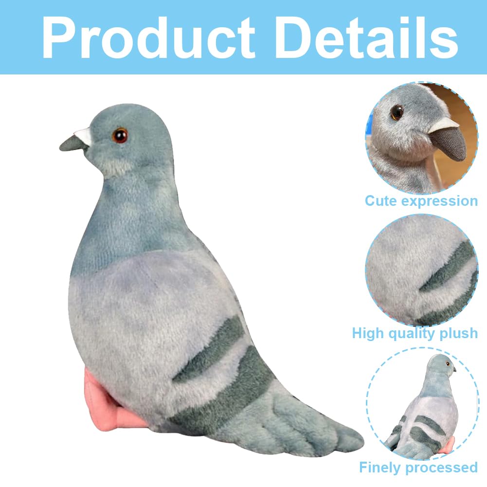 LGWJHCY Paloma De Peluche – Muñeca Suave De 20 Cm, Juguete Realista Y Decorativo Para Niños Y Niñas, Ideal Para Regalos De Cumpleaños Y Decoración Del Hogar