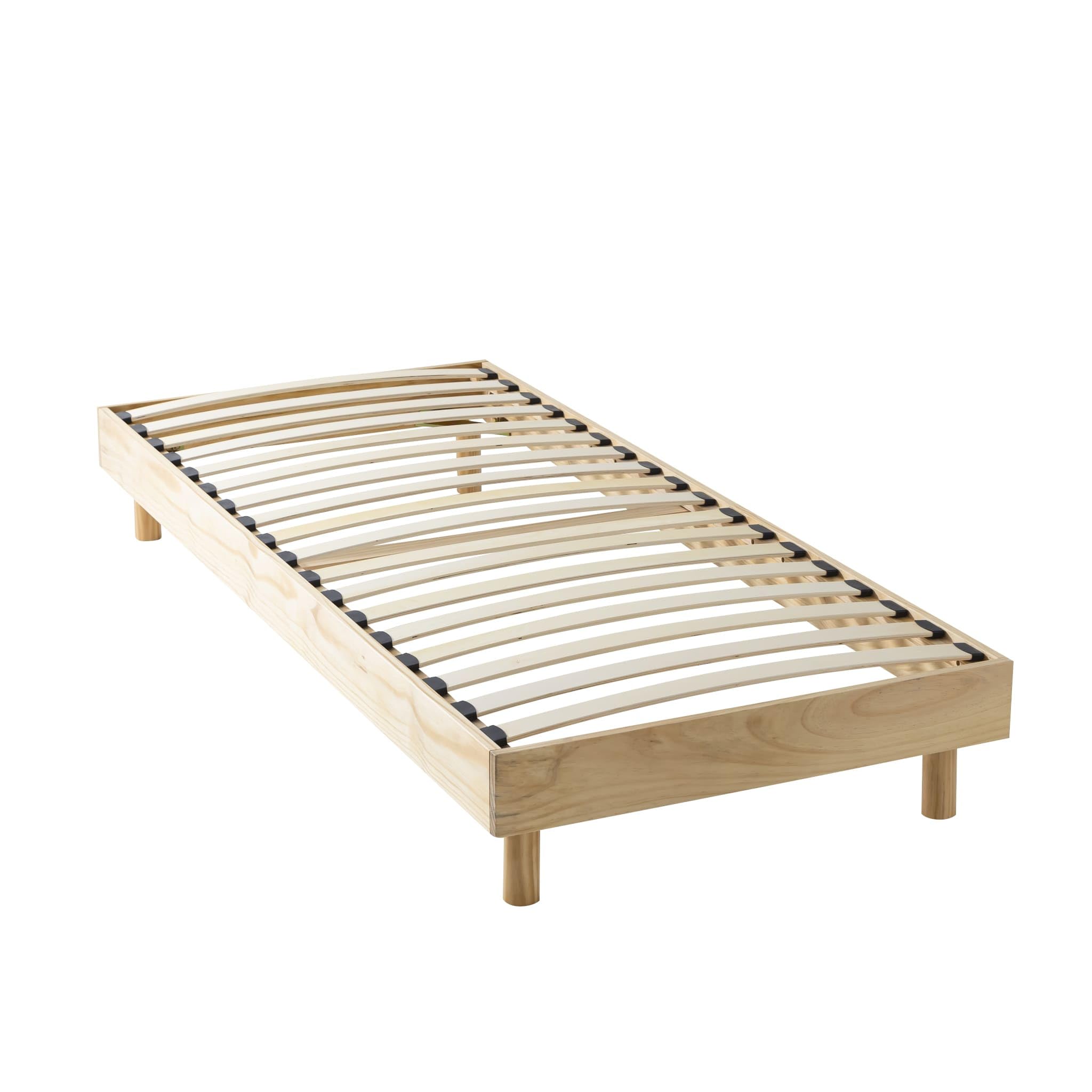 Terre de Nuit Sommier kit 80x190 en Bois Massif Naturel