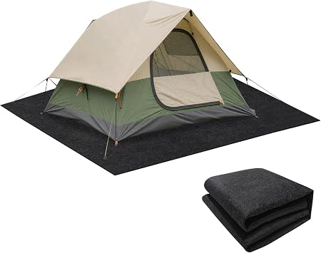 6.23 x 6.23 Ft Camping Tent Carpet Mat - Waterproof PVC Backing Outdoor Tent Rug for RV, Picnic & Tent Accessories