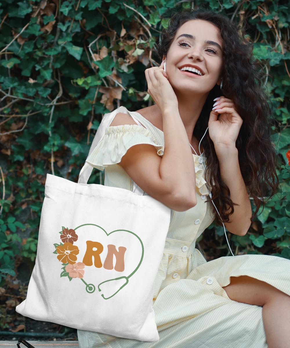 Canvas Bag Personalized Leather Bag Gift For Nurses World's