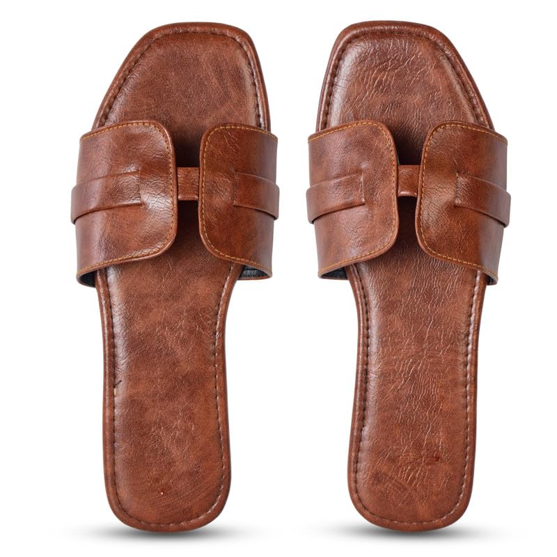 Image of 9ZER09 Trendy Slip On Sandals for Women | Comfortable Casual Sandals | Relaxed Daily Styling