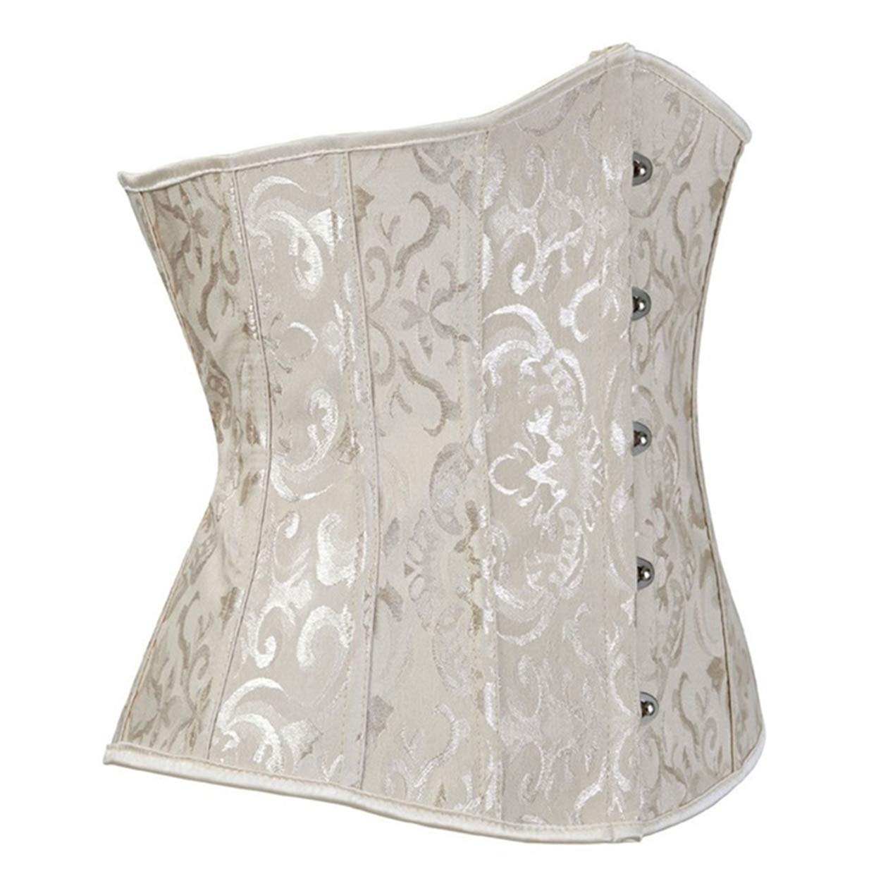 Corsetto Donna Burlesque Underbust Corsetti Bustino per Halloween,Carnevale,Cosplay