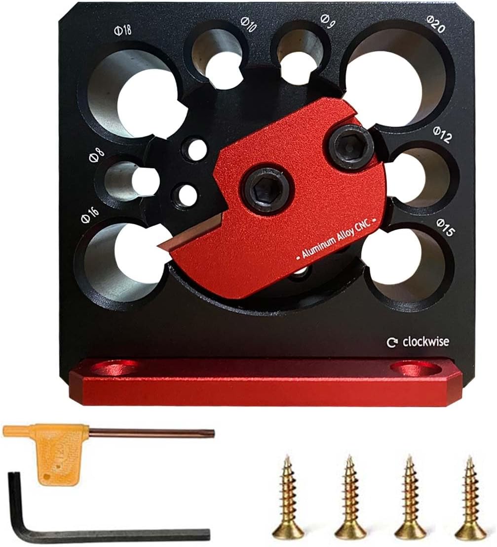 8 Pcs Dowel Maker Jig Kit Electric Drill Carbide Inserts Metric 8mm to