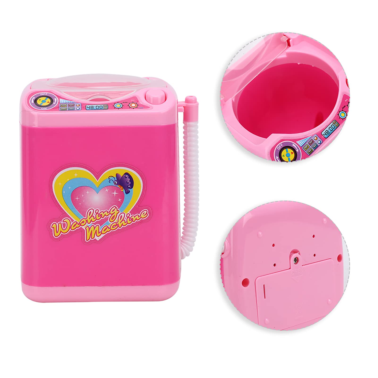 Mrisata Simulation Washing Machine Toy Children Washing Machine Toy Washing Machine Toy Children Simulation Electric Light Mini Automatic Washing Machine Small Appliance (Washing machine