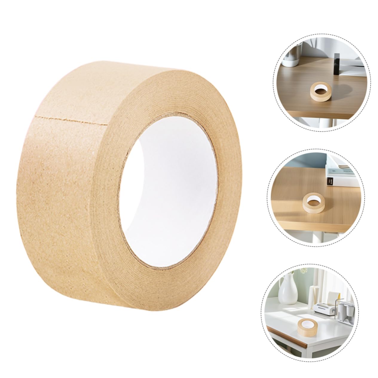 Mikikit 3 Rolls Water Activé Du Papier Kraft Ruban Pour La Peinture À L'aquarelle Ruban Adhésif Pour Les Étudiants Et Les Professionnels Des Artistes Pour Le Cadrage Et Les Projets