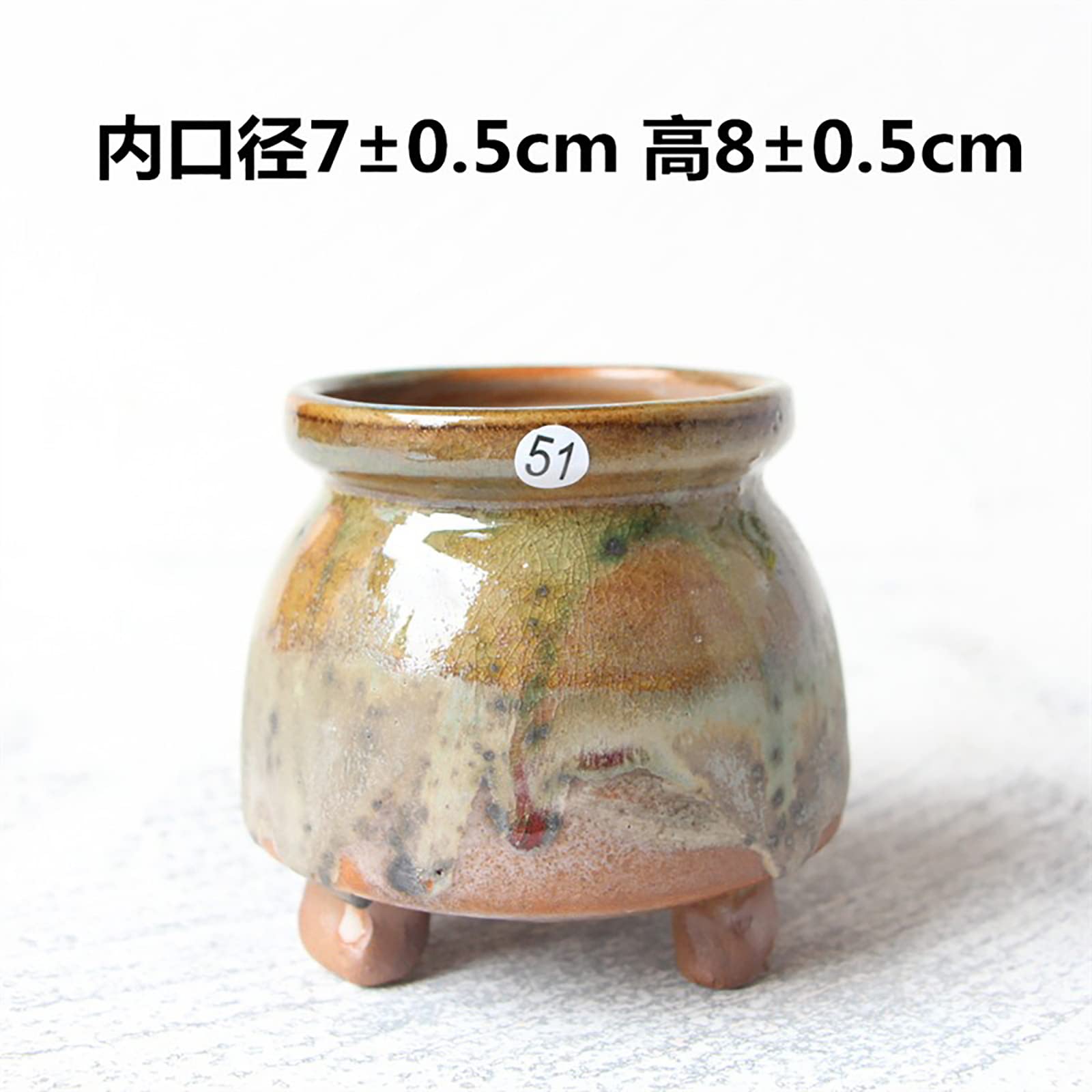 YUANstore Jingdezhen ceramic milk tank medium coarse pottery retro old pile air -breathable creative simplicity - Image 2