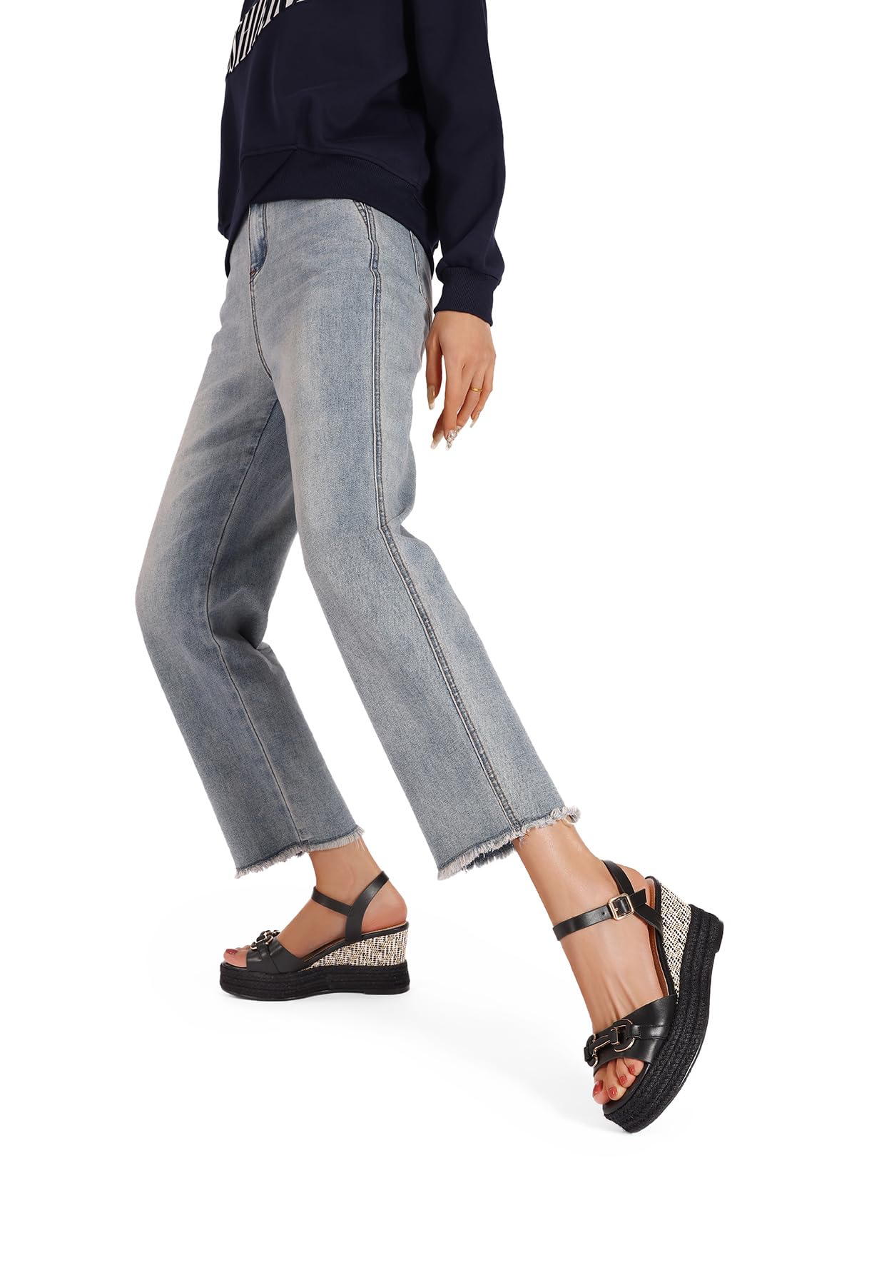 QUEEN HELENA Zeppe Mujer Sandalias Casual con Plataforma ZM9935