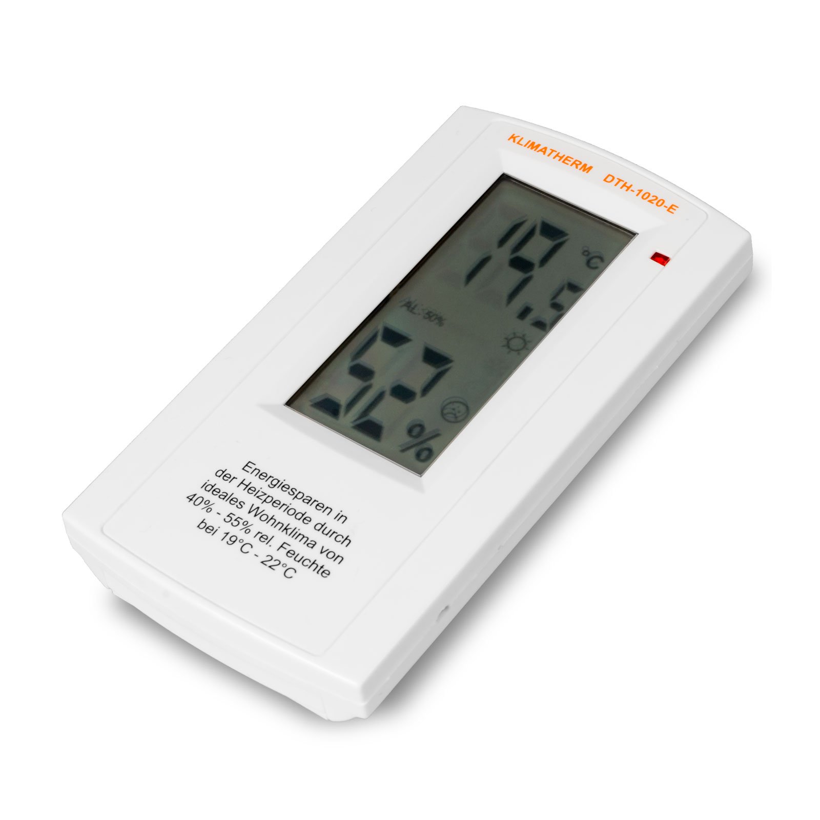Wohnklima-Messgerät, DTH-1020-E, digitales Thermo-Hygrometer, Hygrometer Thermometer, Innentemperatur, Luftfeuchtemesser, Thermo-Hygrometer DTH-1020-E (5)