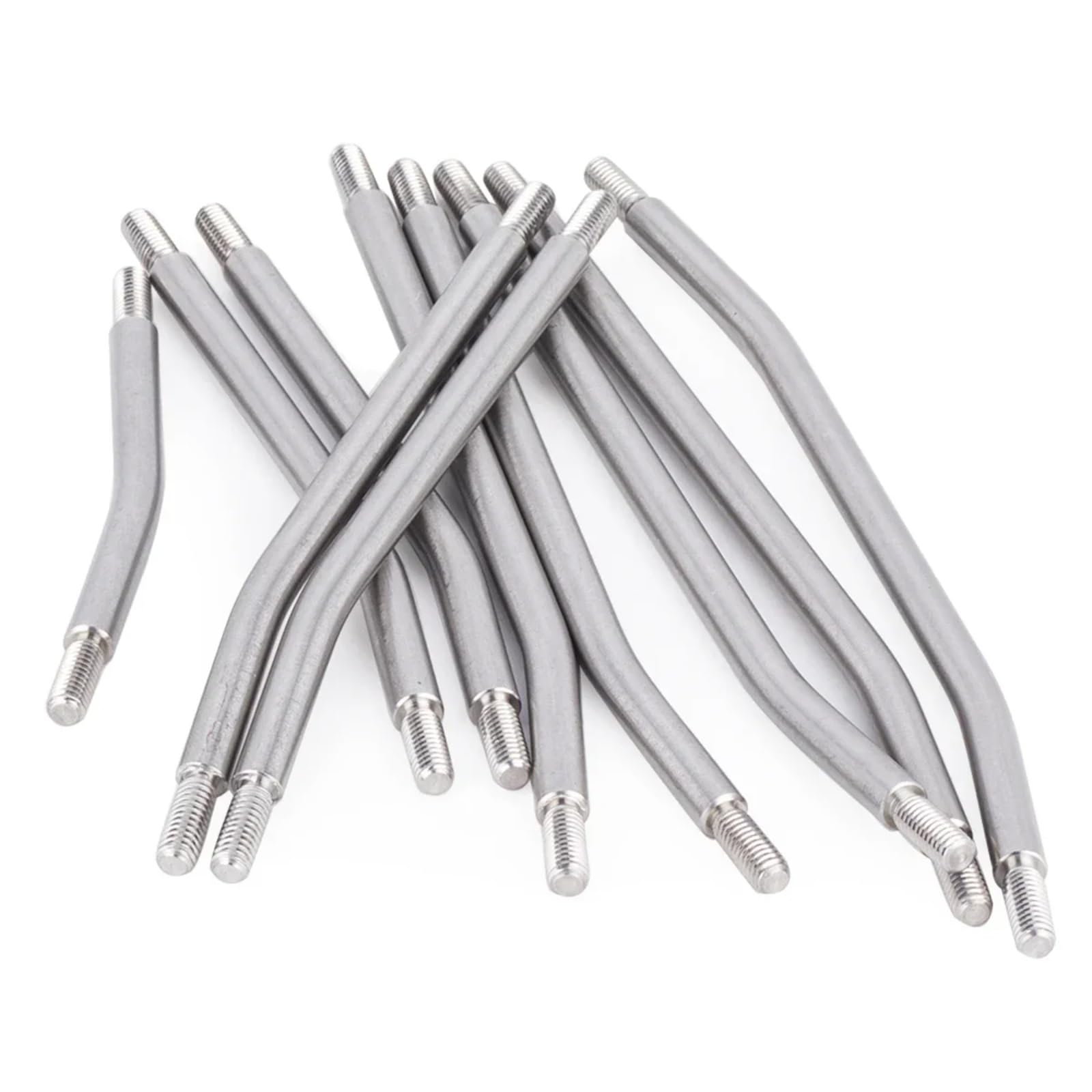 RC Upgrade Accessories for Axial for SCX10 II 90046 1/10 10Pcs Stainless Steel Links Rod Set with Ball End 313/324mm Wheelbase RC Crawler Car Upgrade Parts(324mm)