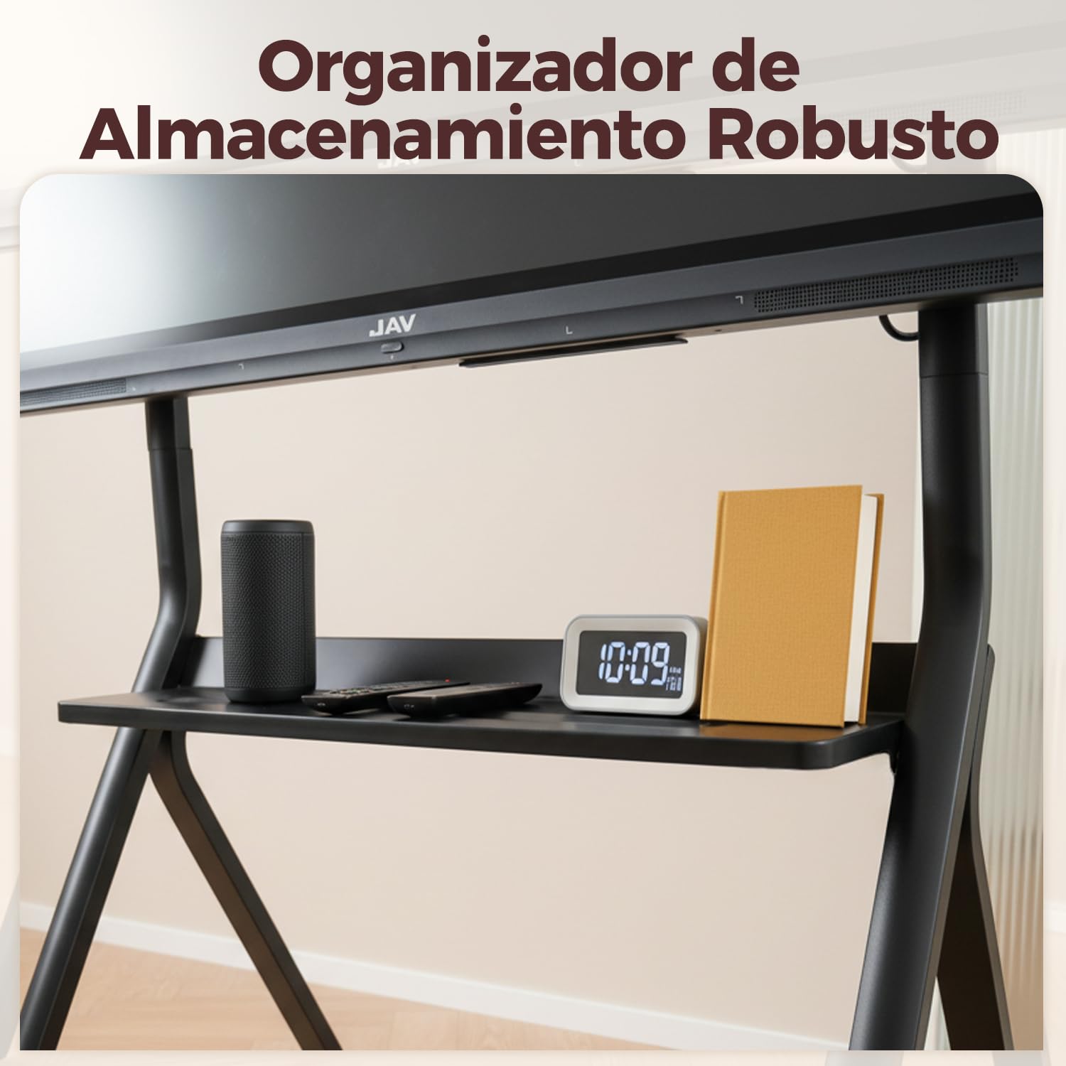 JAV Soporte para Pizarra Inteligente de 47”-65” con Rueda de Bloqueo de 360 para la Oficina o el Aula Moderna