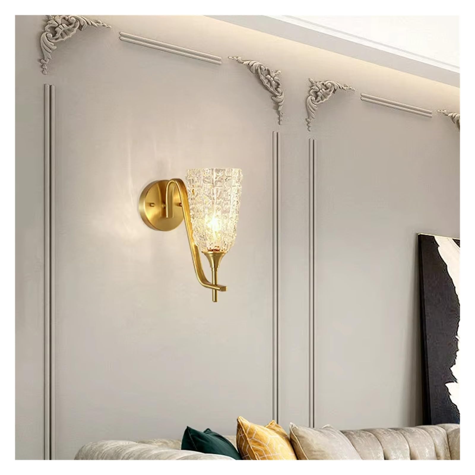 Kinkiet Do Sypialni, Lampka Nocna, Miedziany Salon W Stylu Retro, Kinkiet