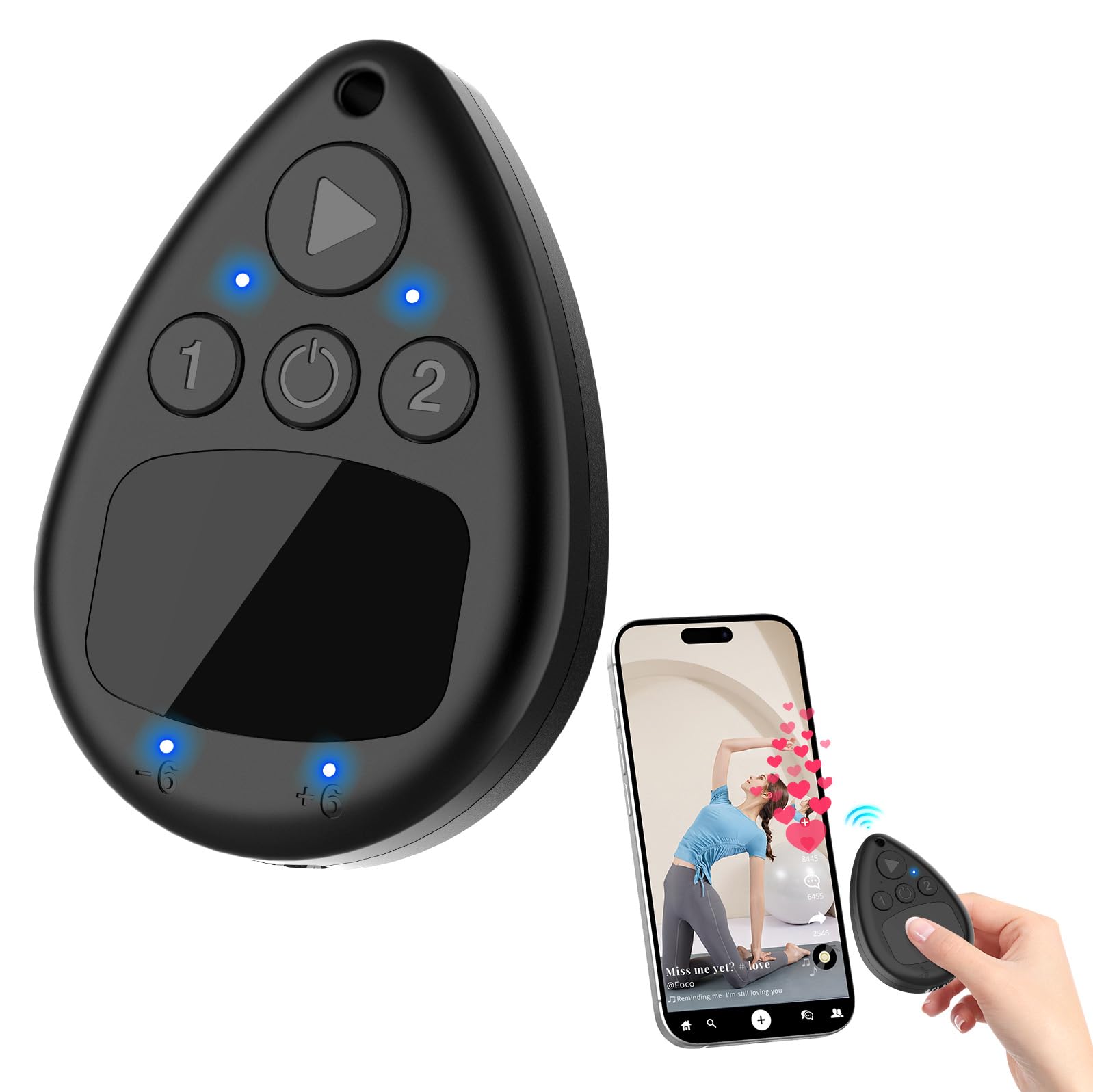 Photo 1 of OUTXE Wireless Auto Clicker for iPhone, Bluetooth Phone Screen Tapper with Battery for Hands Free, Silent & Adjustable Speed Finger Clicker for Tiktok Live Broadcasts Likes, Gaming, Reward Task