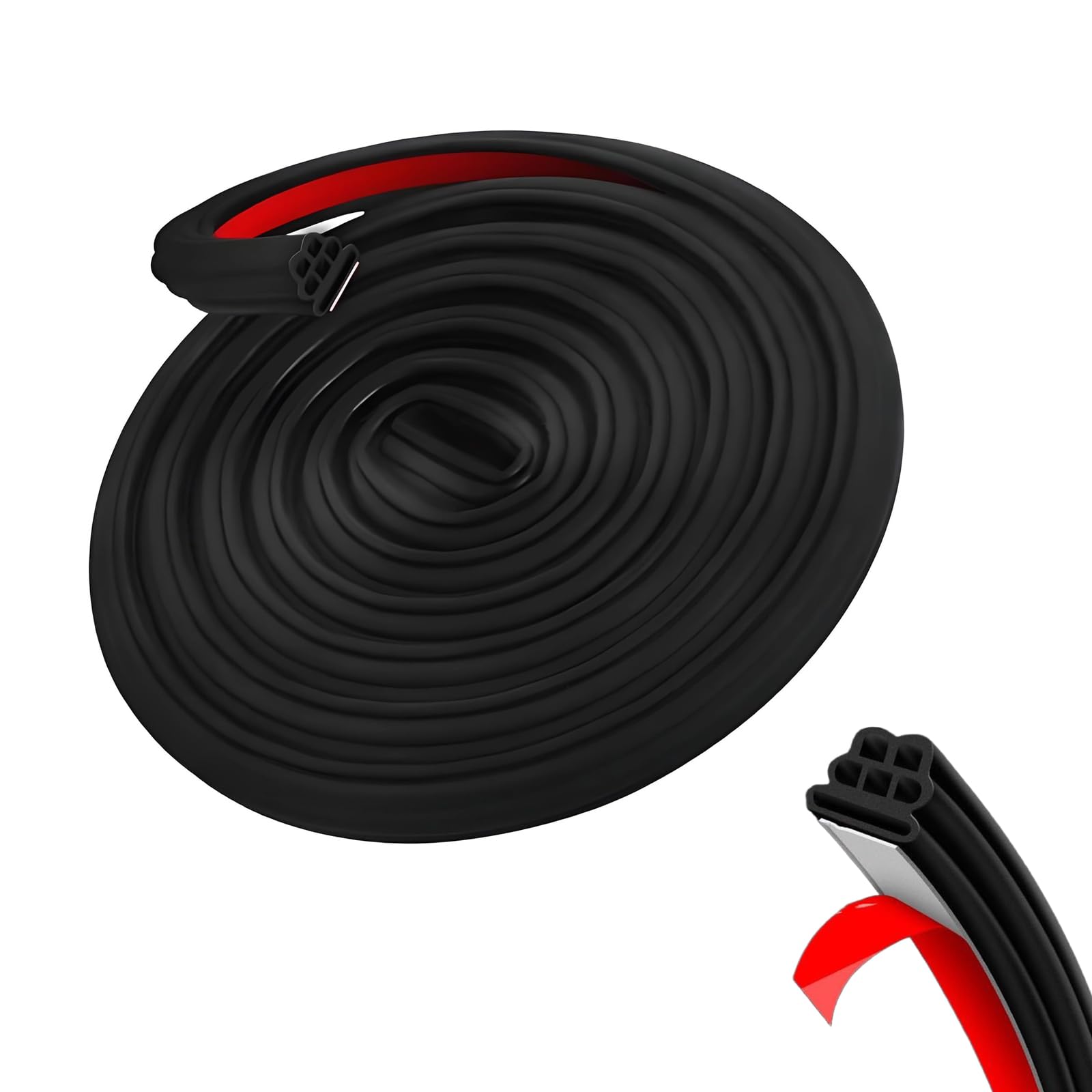 PLJSHAX Automotive Weather Stripping for Ford Escape 4.Gen/3.Gen/2.Gen/1.Gen 2001-2025, Car Door Seal Strip Self Adhesive Soundproof Seal Strips Door