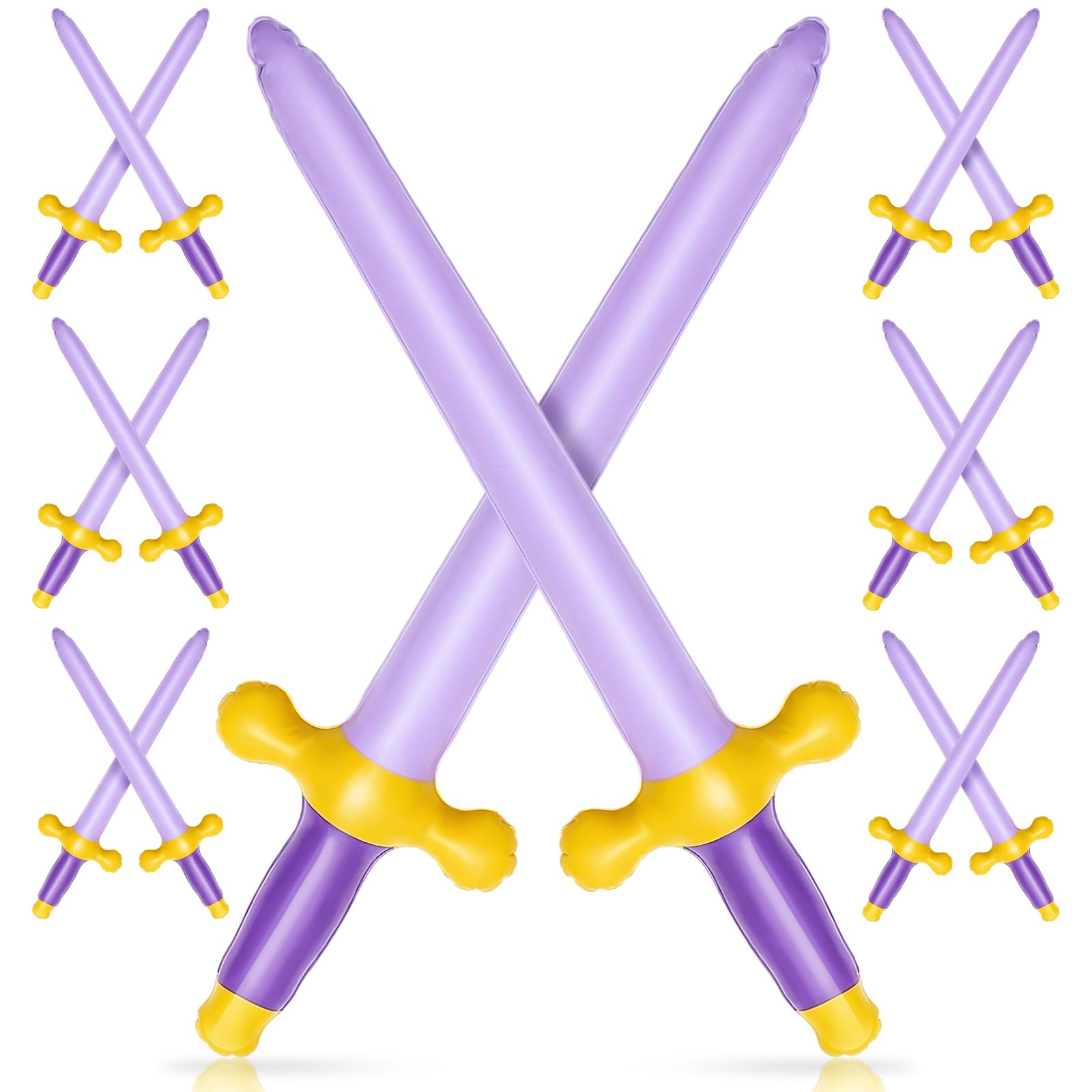 Outus 6 Pcs Inflatable Swords Blow up Swords Prince - dress up accessories | Mubboo