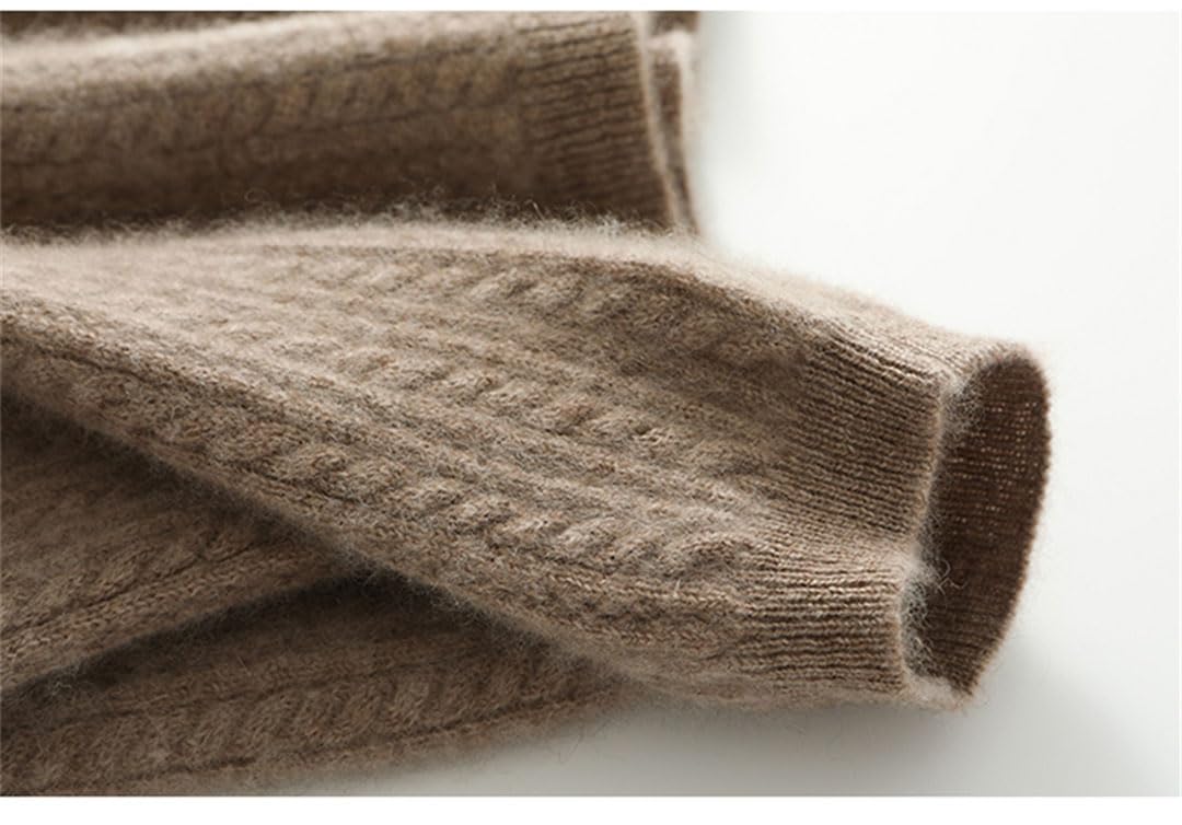 Vogrtcc Damski sweter z dekoltem w serek z długim rękawem dzianinowy sweter damski top