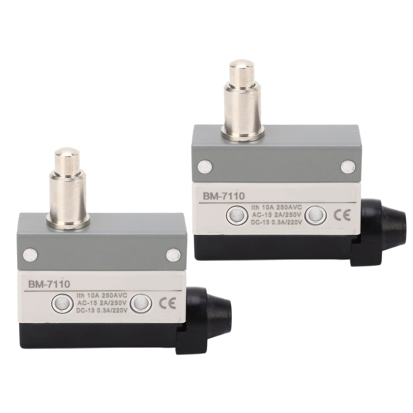 Momentary Limit Switch, Reliable Impact Resistant High Toughness NO+NC 250VAC Sealed Limit Switch Strong Sealing Performance for Plastic Processing Machinery