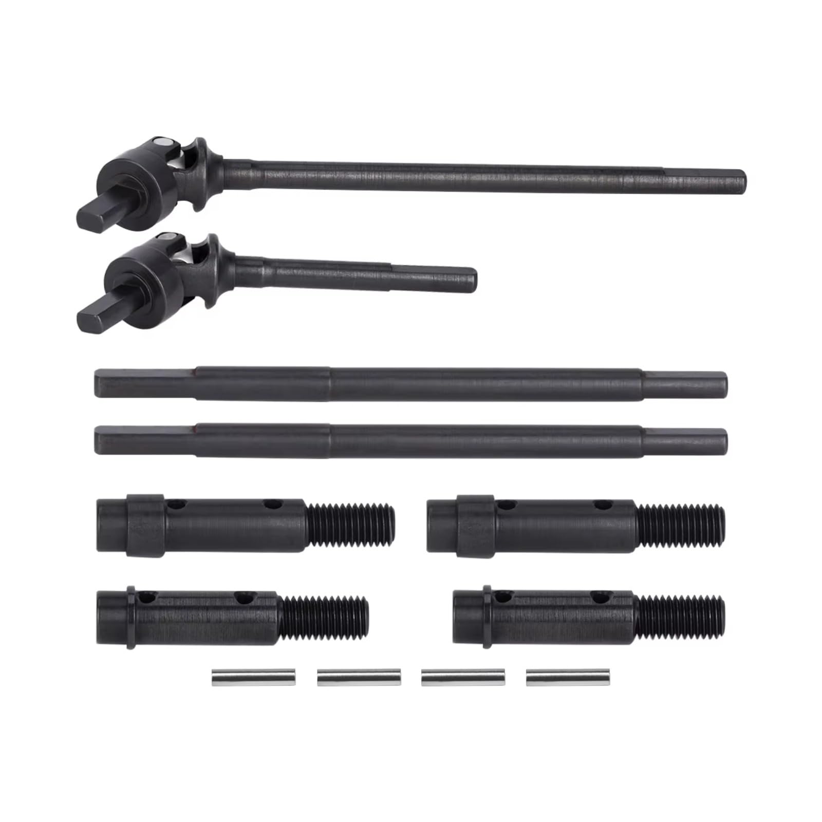 Per Vanquish VS4-10 1/10 RC Acciaio CVD Asse Portal Stub Shaft Set