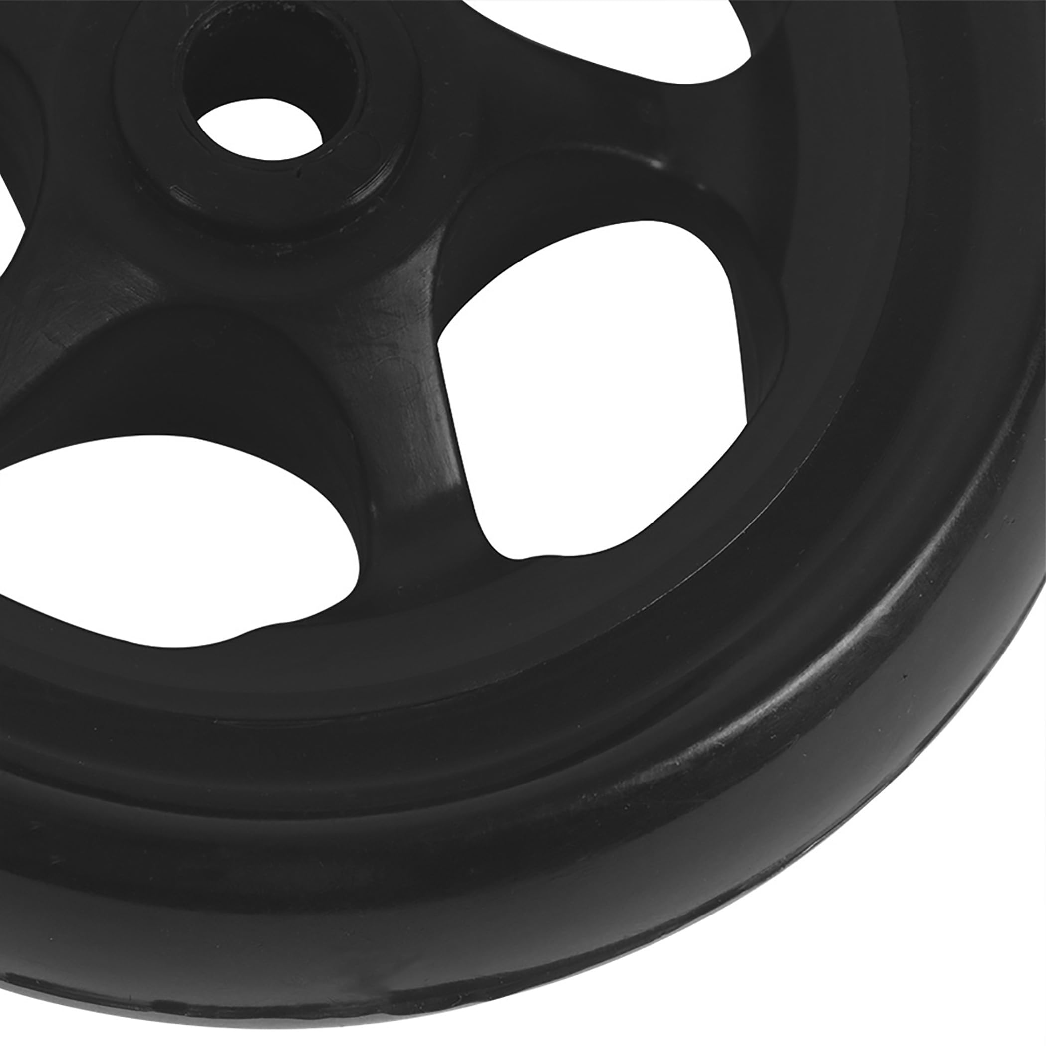 MOTO4U Lot de 4 roues de rechange pour moto - Support de levage avant et arrière - Triple arbre - Support de bras oscillant unilatéral - 4 pneus - Noir