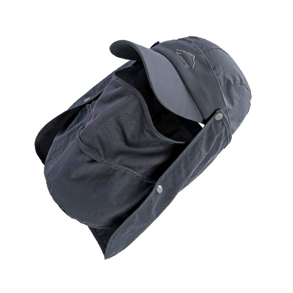 Chapeau de pêcheur à séchage rapide - Protection UV - Pliable - Coupe-vent - Pour la pêche, le camping, la randonnée - Vert militaire