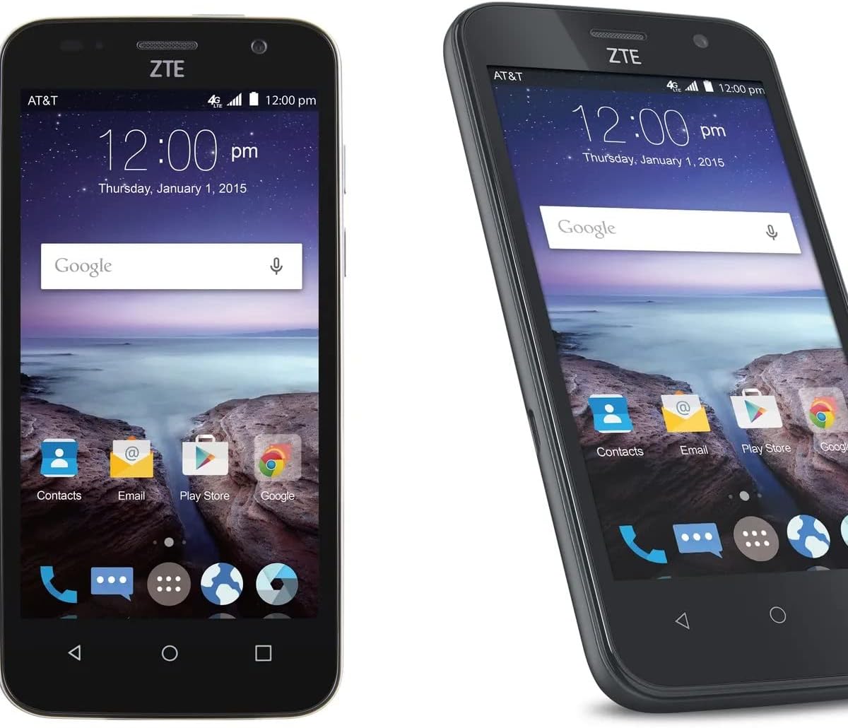 ZTE Maven 1st Gen Z812 | (8GB, 1GB RAM) | 4.5" Full HD Display | 5MP Rear Camera | 2100 mAh Battery | 4G LTE | GSM Unlocked | Android 5.1 Lollipop Smartphone (Black)