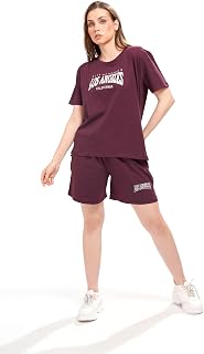 WEET Women Printed Night Suit Set of Top & Shorts 8317 Price In India