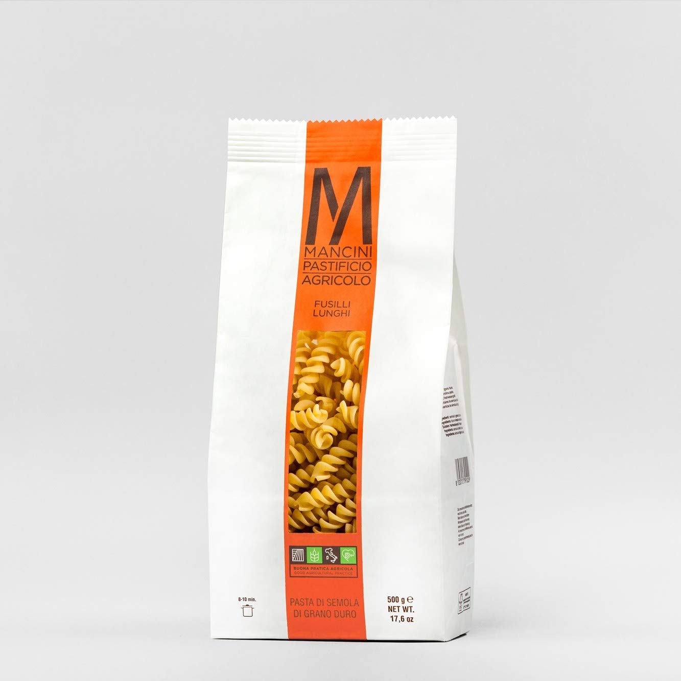 Pasta Mancini - Linea Clasica - Fusilli Lunghi 12 Paquetes de 500g